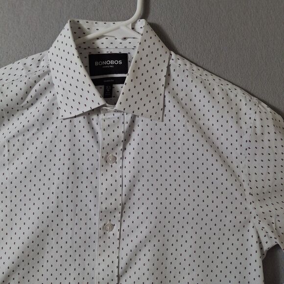 Bonobos Dress Shirt Mens 15.5 34 Blue Plaid Geometric Lot Of 2 Tailored Slim Fit - Picture 10 of 15